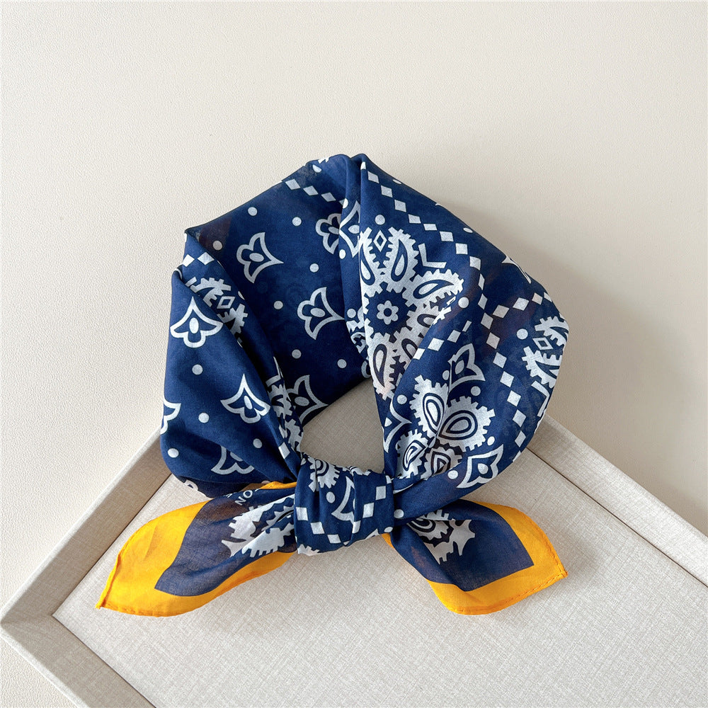 Paisley Tie-Dye Print Bandana Neck Scarf - NO15