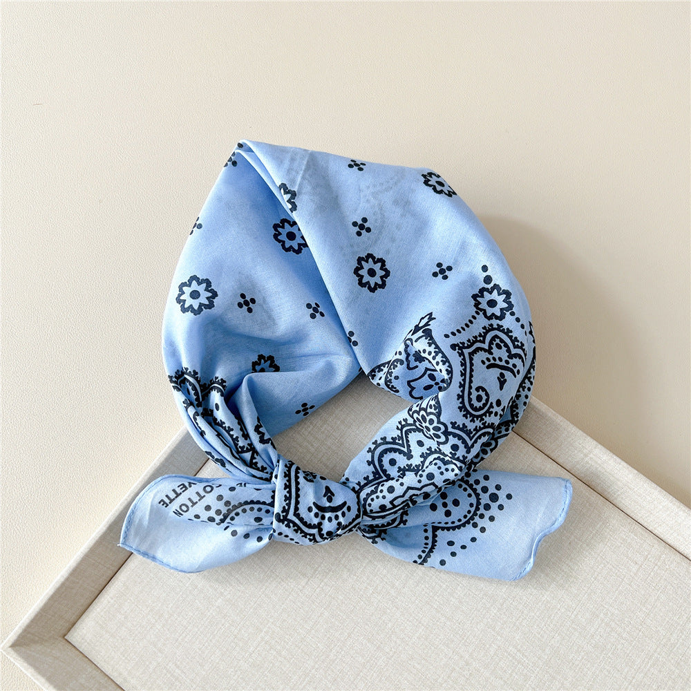 Paisley Tie-Dye Print Bandana Neck Scarf - NO16