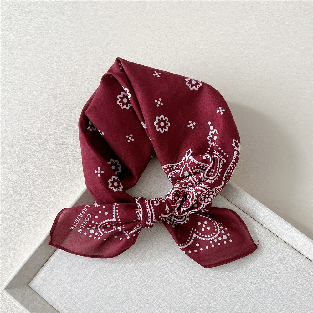 Paisley Tie-Dye Print Bandana Neck Scarf - NO19