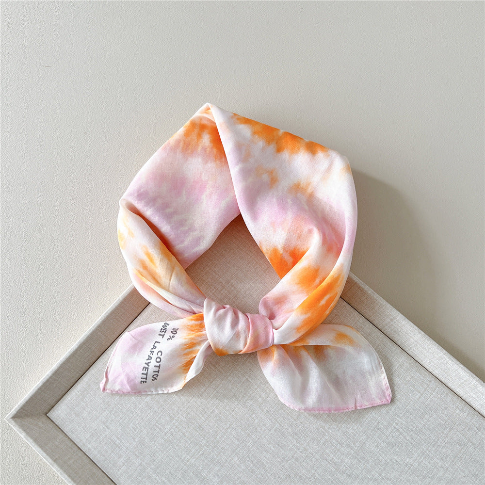 Paisley Tie-Dye Print Bandana Neck Scarf - NO21