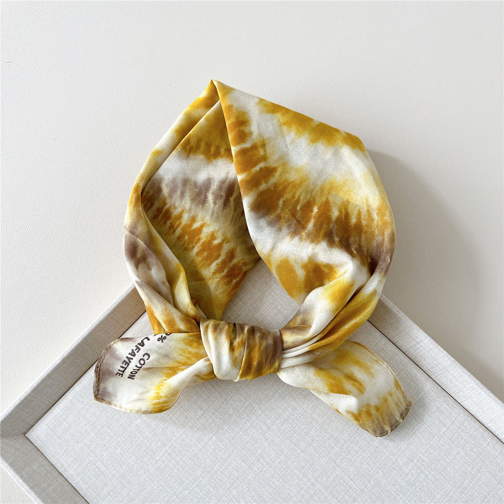 Paisley Tie-Dye Print Bandana Neck Scarf - NO22