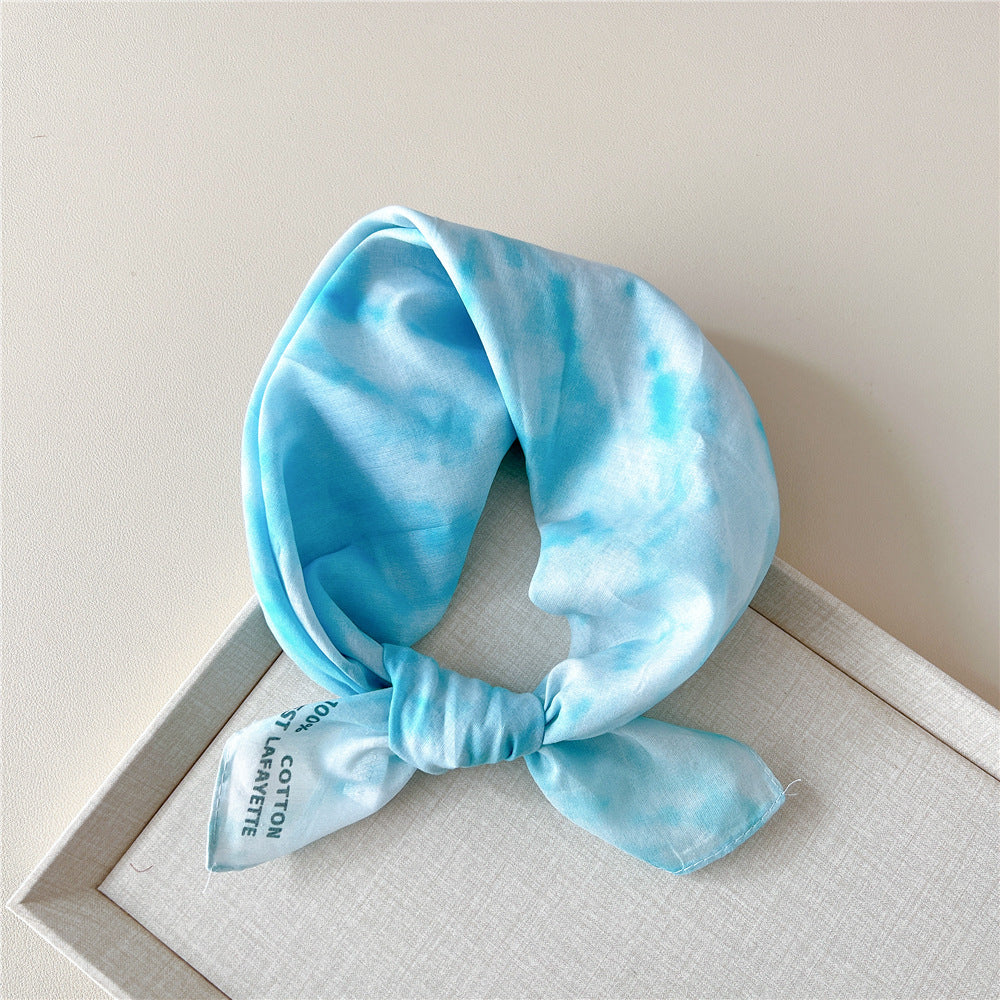 Paisley Tie-Dye Print Bandana Neck Scarf - NO23