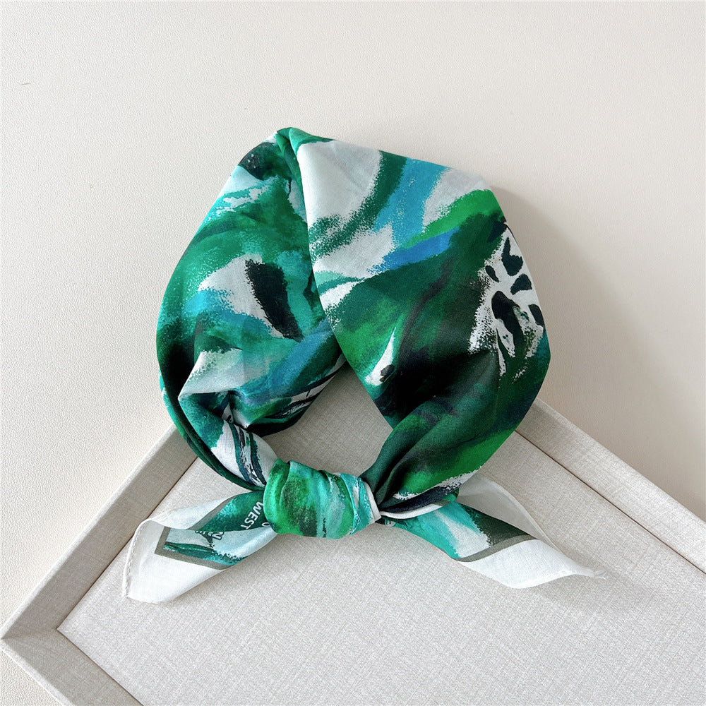 Paisley Tie-Dye Print Bandana Neck Scarf - NO27