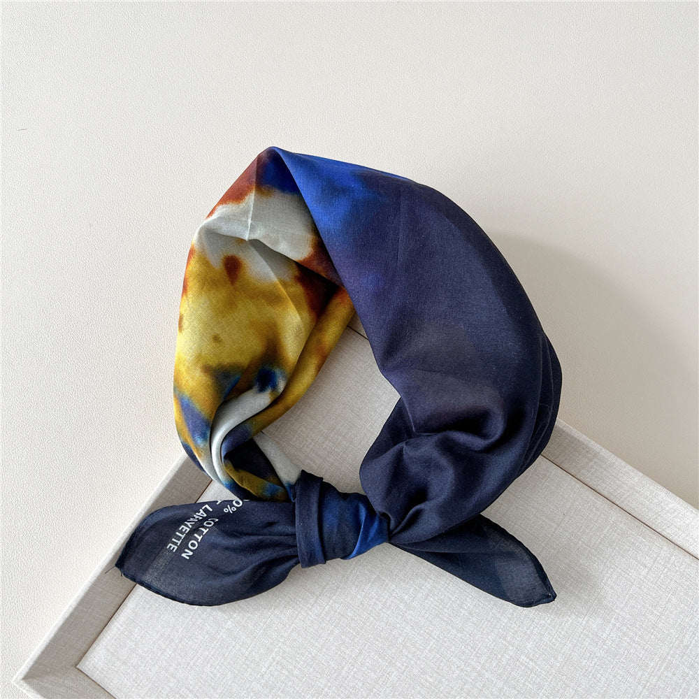 Paisley Tie-Dye Print Bandana Neck Scarf - NO32