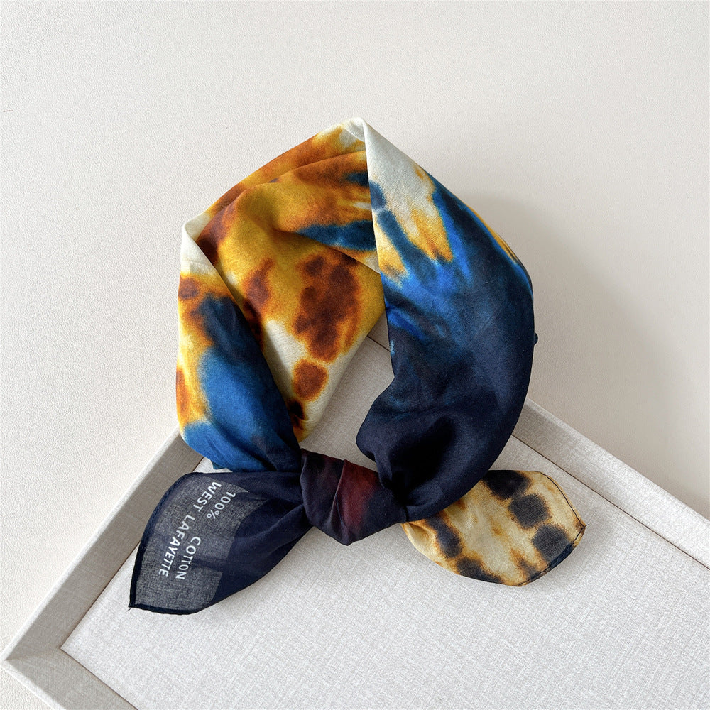 Paisley Tie-Dye Print Bandana Neck Scarf - NO33