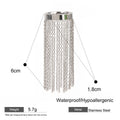 Chain Fringe Statement Tassel Ring - Silvery