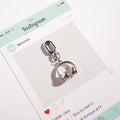 Mini Headphone Charm Keychain - Silvery