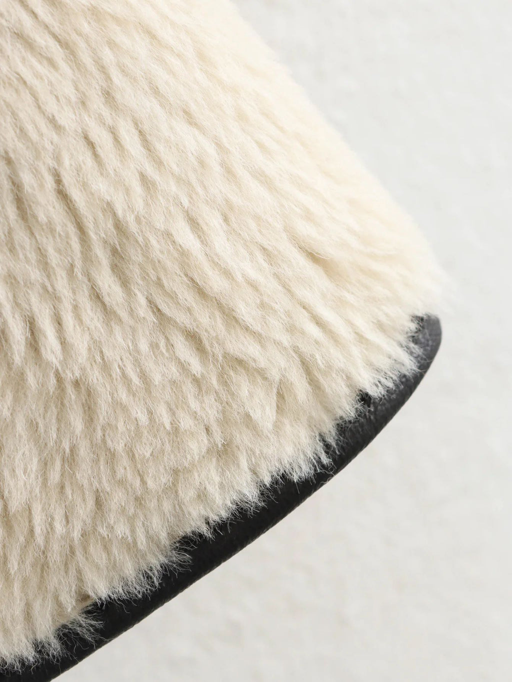 Faux Shearling Collarless Teddy Jacket - White - 9