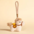 Plush Pony Charm With Braided Wrist Strap - Coffee
