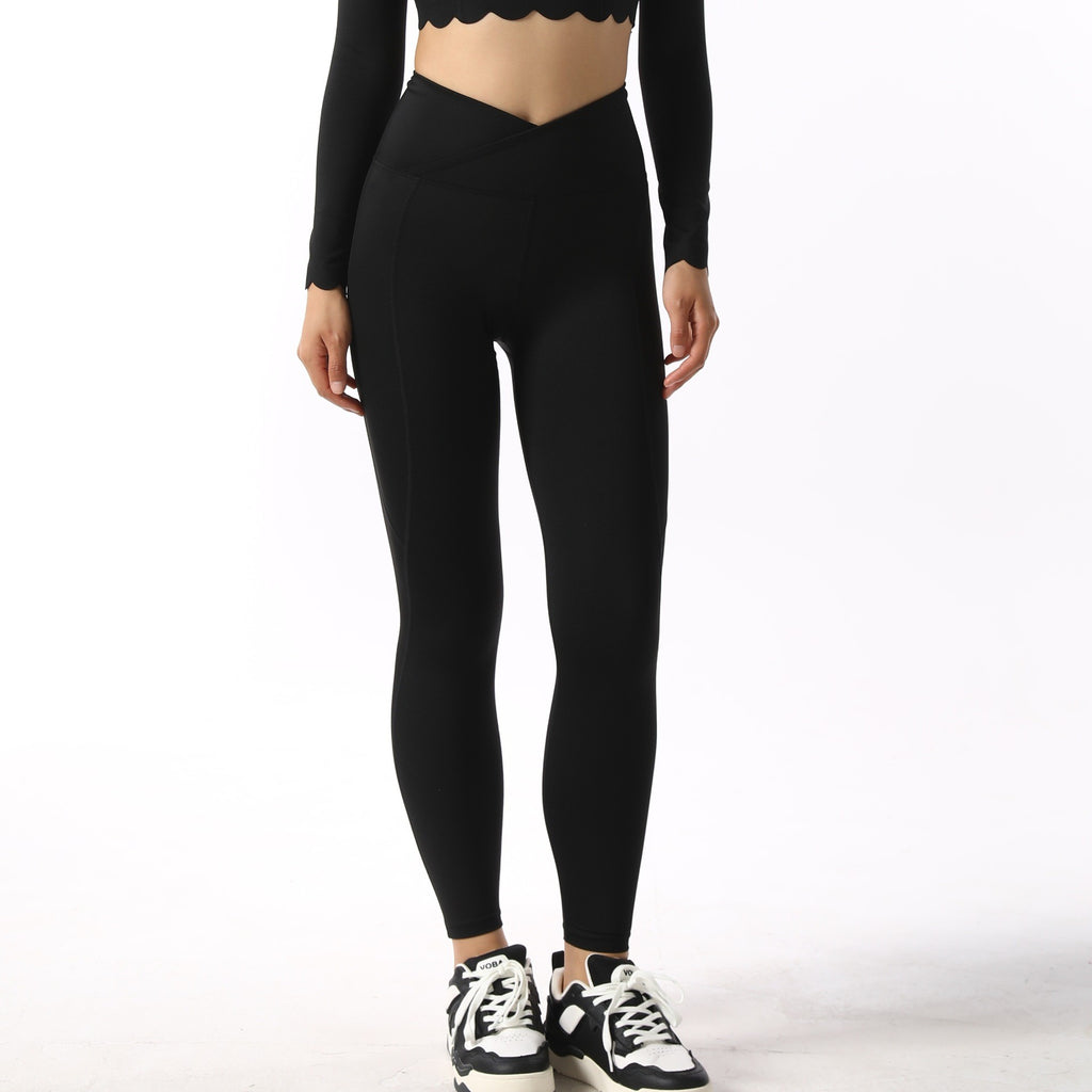 Buttery Soft V Crossover High Waist Yoga Leggings