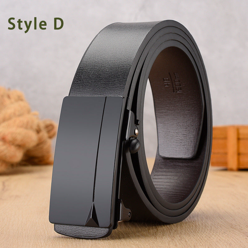 Automatic Buckle Ratchet Dress Belt - Style_D