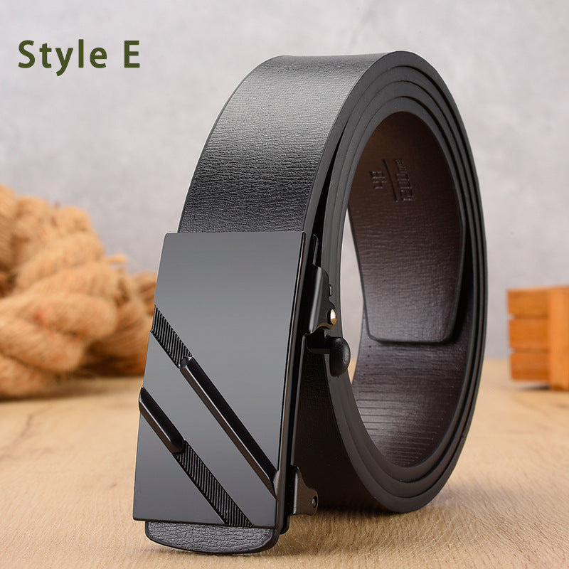 Automatic Buckle Ratchet Dress Belt - Style_E