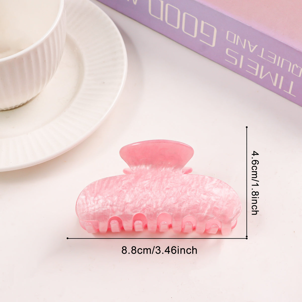 Valentine Heart and Lip Print Hair Claw Clip - Color_04