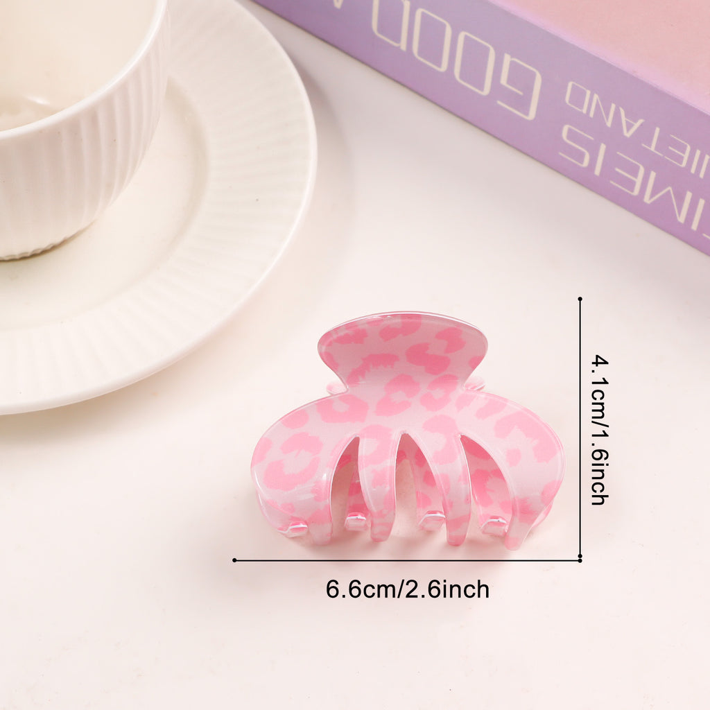 Valentine Heart and Lip Print Hair Claw Clip - Color_07