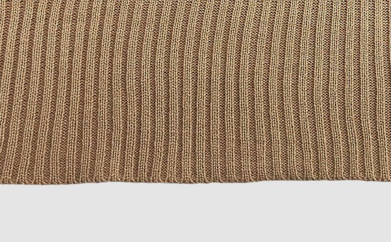 Varsity Stripe Half Button Polo Sweater - Coffee - 9