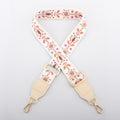 Patterned Adjustable Wide Bag Strap - Apricot