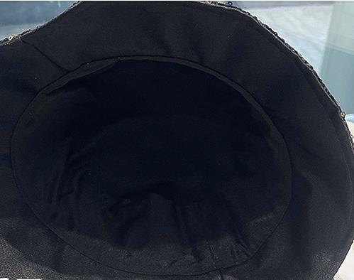 Sequin Leopard Print Bucket Hat - Golden - 3