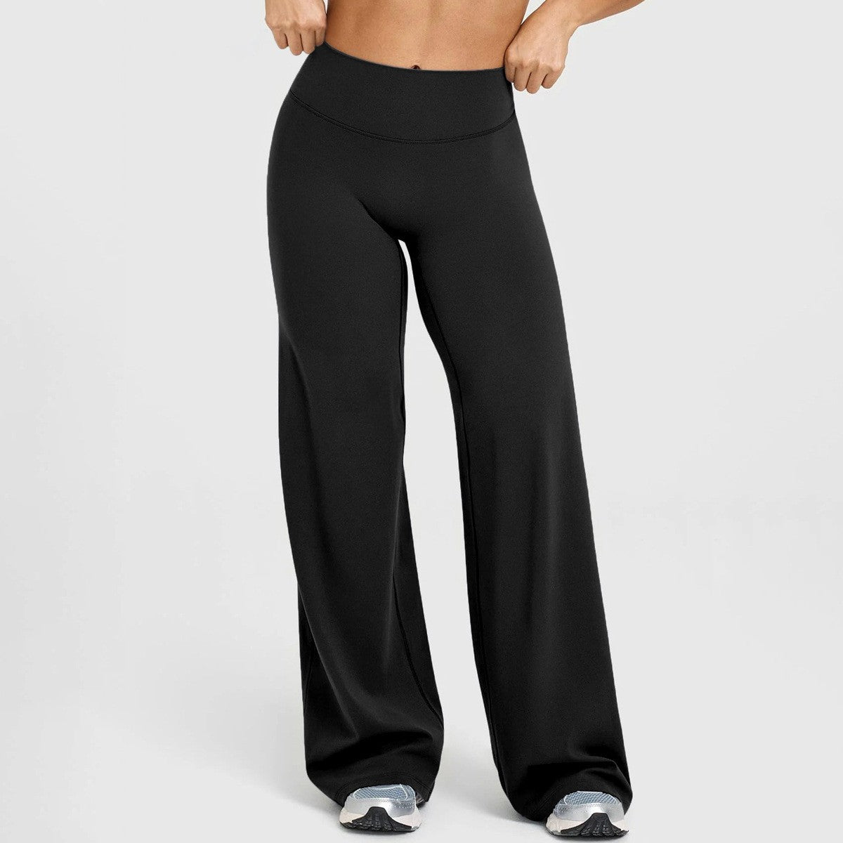 No Front Seam High Waist Wide Leg Yoga Pants