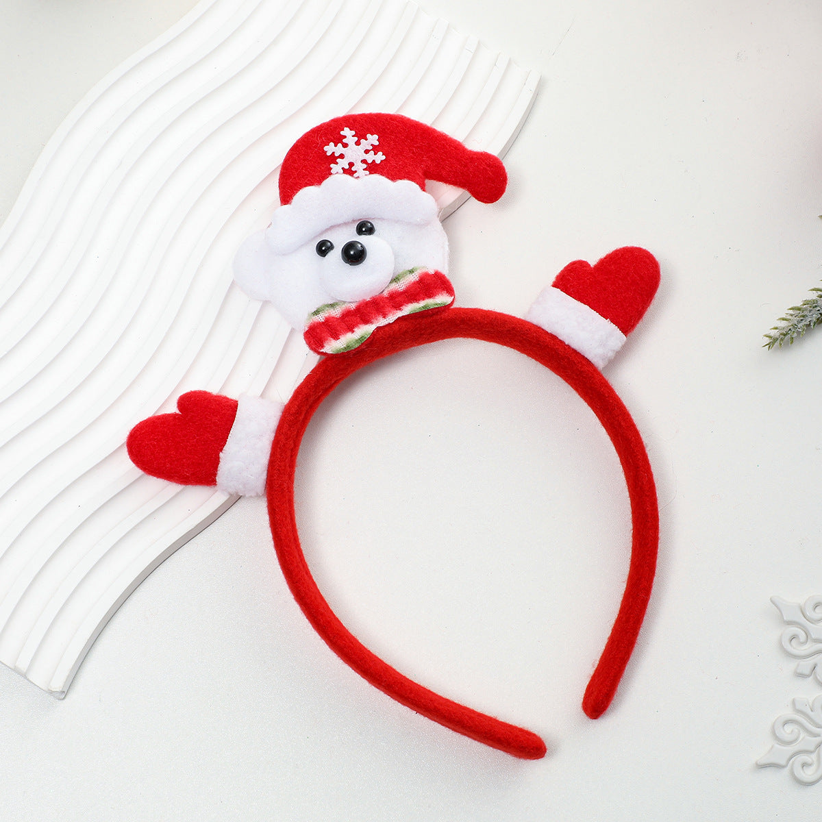 Christmas Headband Decorations With Santa And Reindeer - Color_07