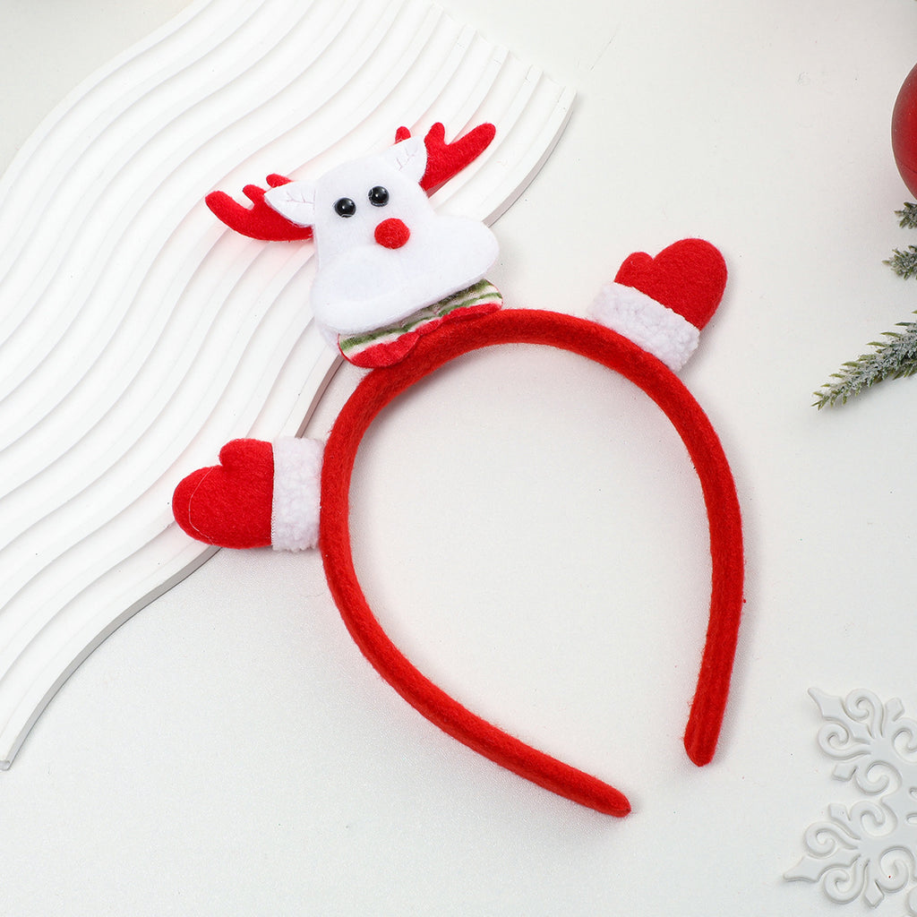Christmas Headband Decorations With Santa And Reindeer - Color_08
