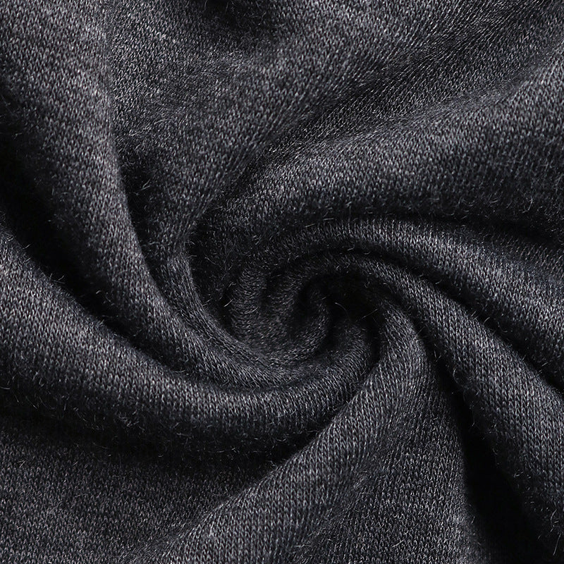 Center Seam Slouchy Crewneck Sweatshirt - Black - 5