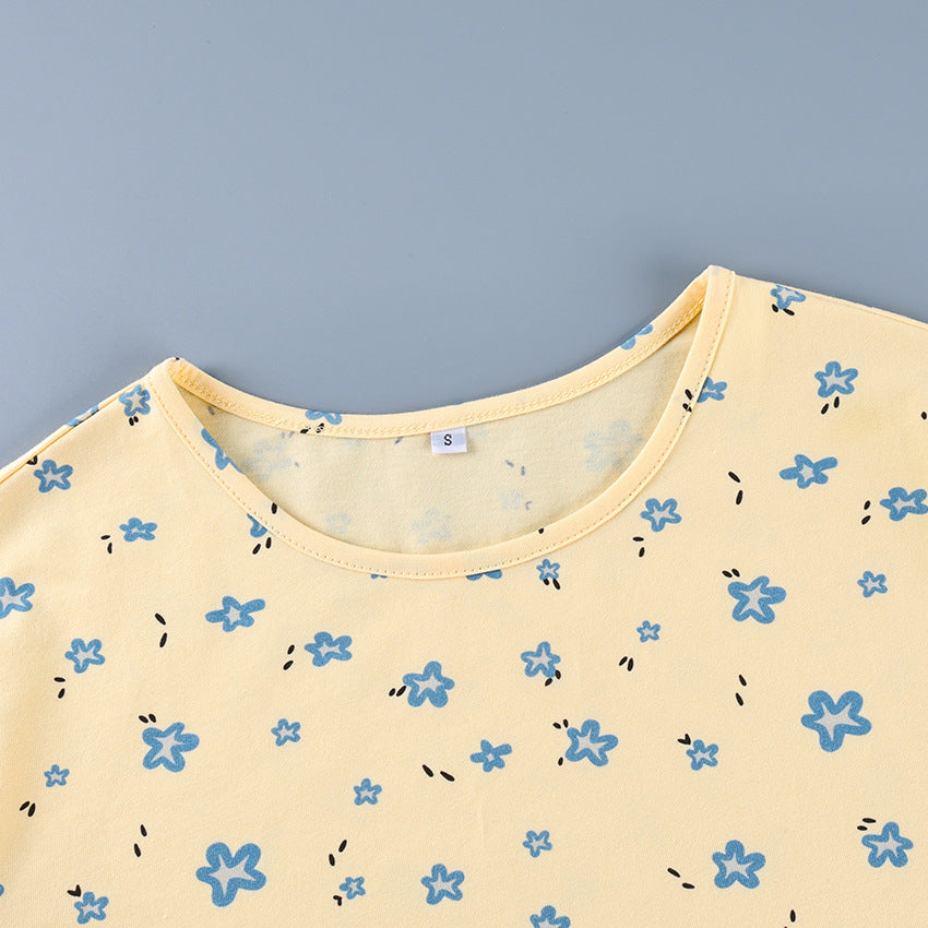 Cottagecore Floral Crop Top & Boxer Shorts Sleep Co-Ord - view 4