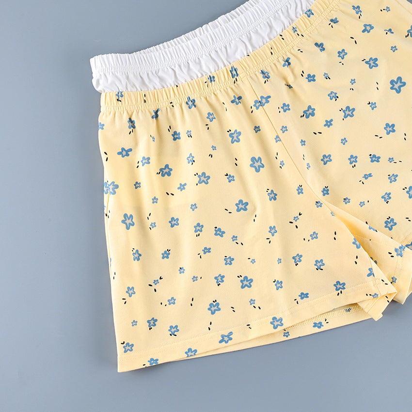Cottagecore Floral Crop Top & Boxer Shorts Sleep Co-Ord - view 5