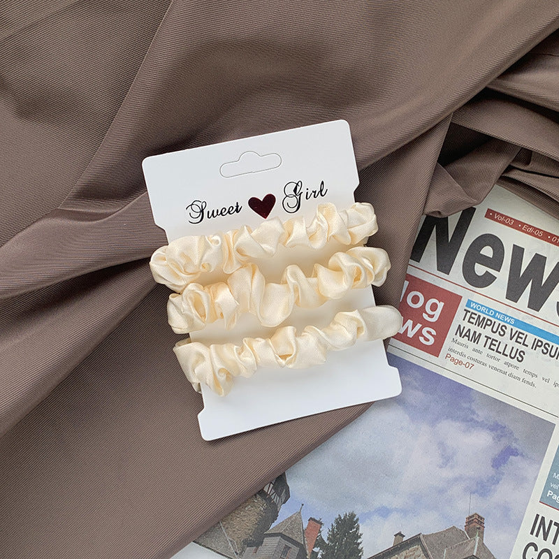 Tonal Satin Mini Scrunchie Bundle - NO_01