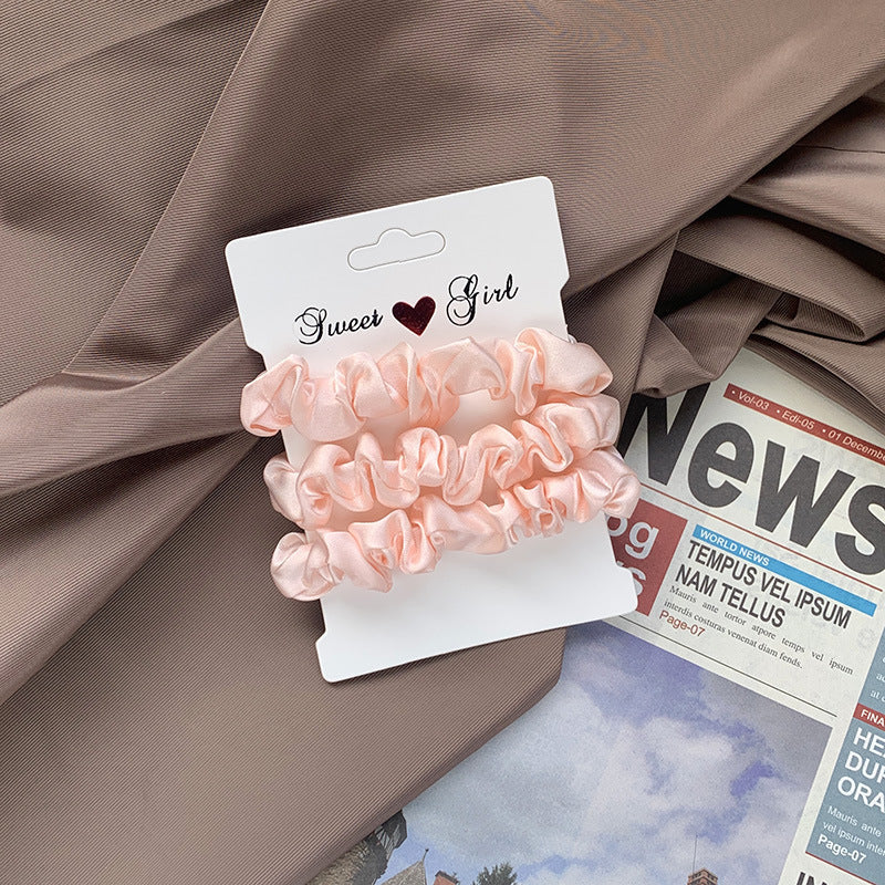 Tonal Satin Mini Scrunchie Bundle - NO_02