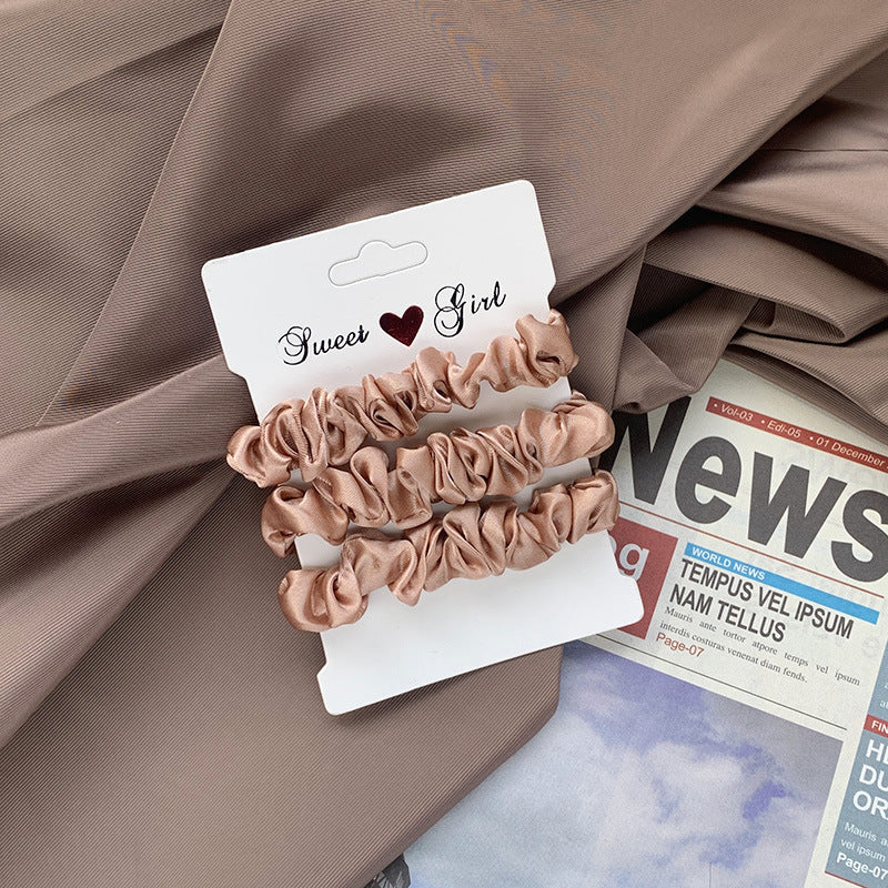 Tonal Satin Mini Scrunchie Bundle - NO_03