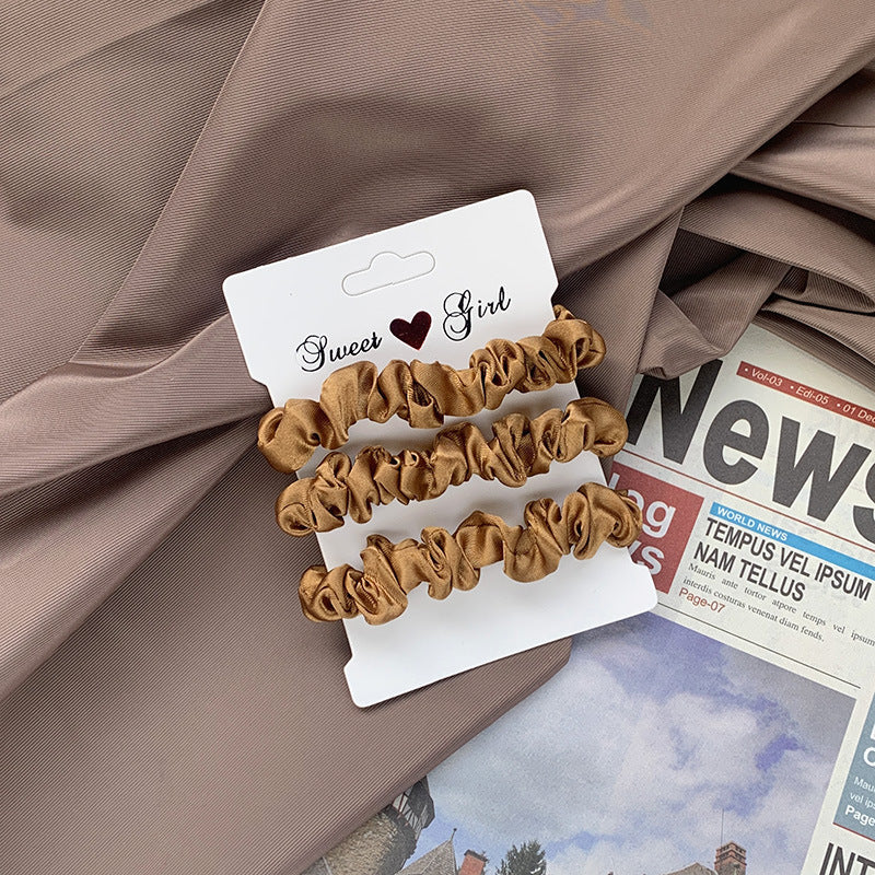 Tonal Satin Mini Scrunchie Bundle - NO_05