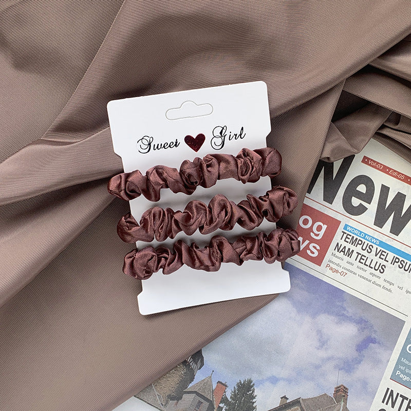 Tonal Satin Mini Scrunchie Bundle - NO_08