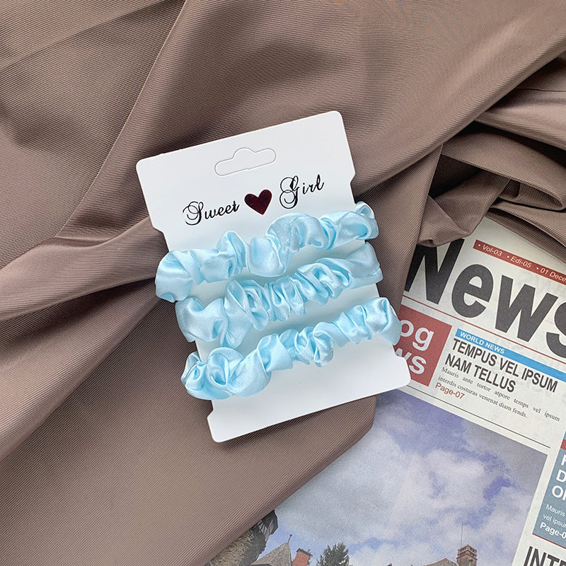 Tonal Satin Mini Scrunchie Bundle - NO_10