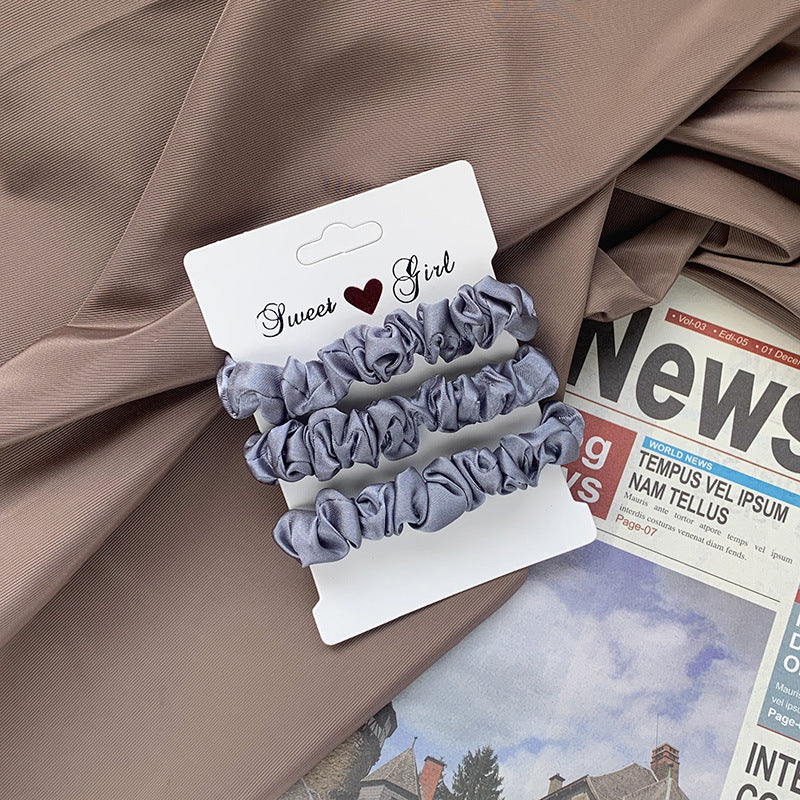 Tonal Satin Mini Scrunchie Bundle - NO_11