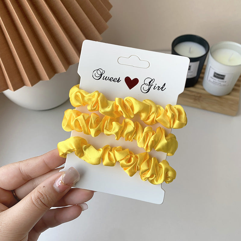 Tonal Satin Mini Scrunchie Bundle - NO_14