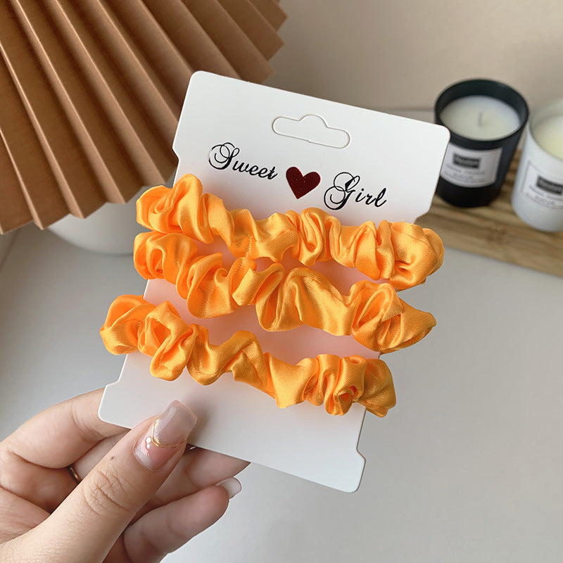 Tonal Satin Mini Scrunchie Bundle - NO_16