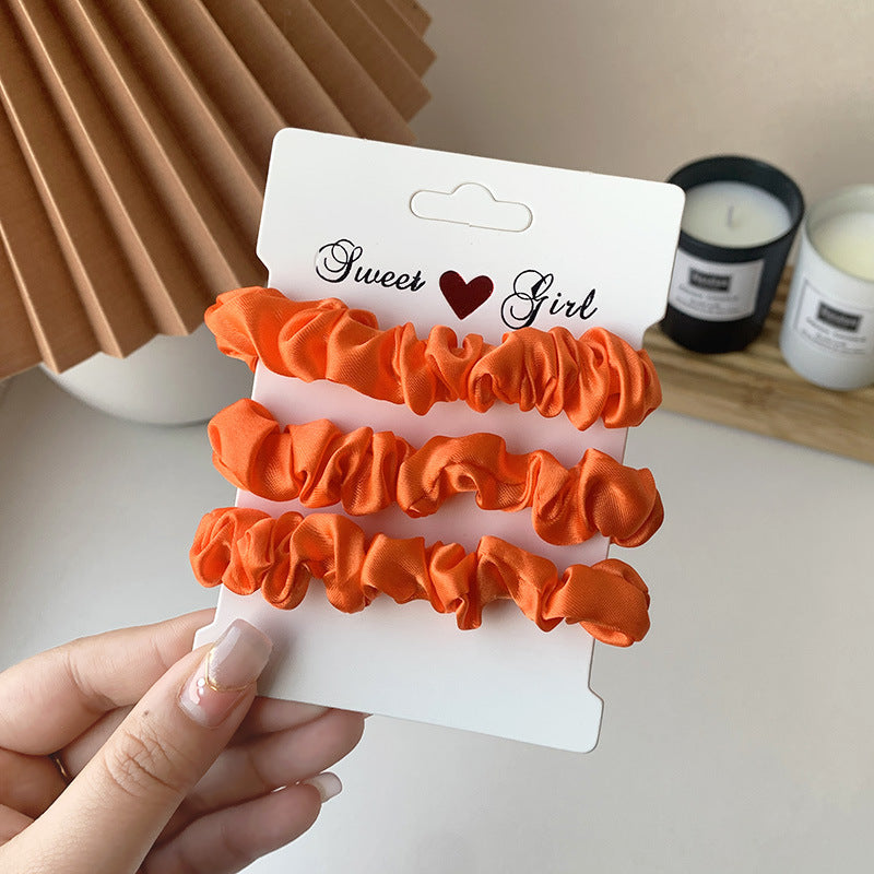 Tonal Satin Mini Scrunchie Bundle - NO_17