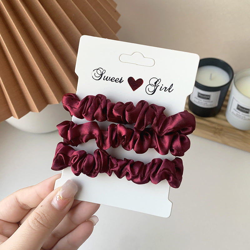 Tonal Satin Mini Scrunchie Bundle - NO_18