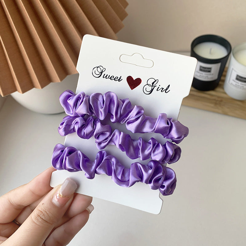 Tonal Satin Mini Scrunchie Bundle - NO_21