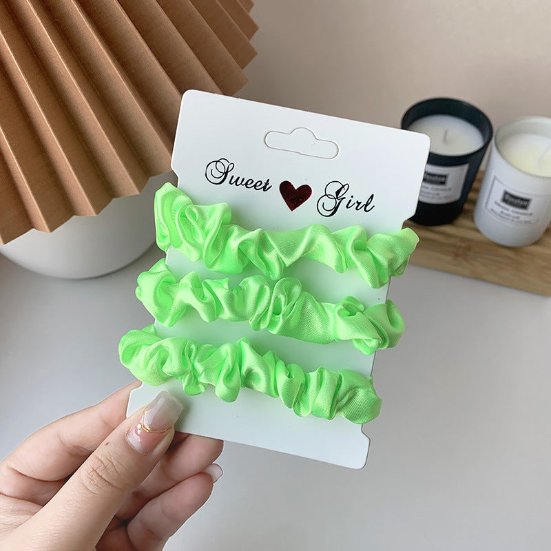 Tonal Satin Mini Scrunchie Bundle - NO_23