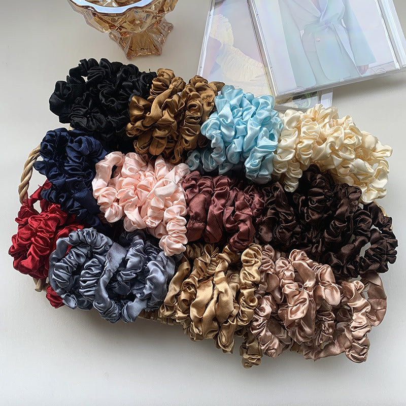 Tonal Satin Mini Scrunchie Bundle