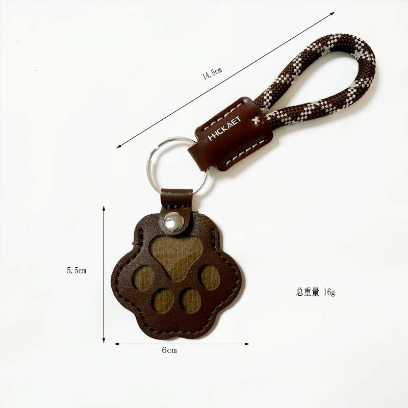 Paw Charm Keychain With Braided Wrist Strap - NO-10