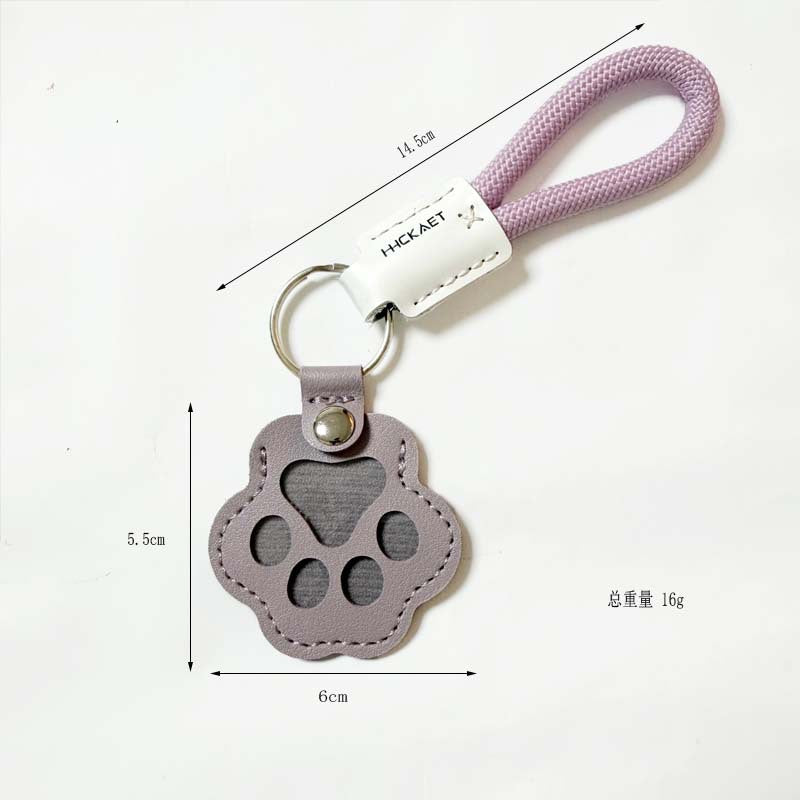 Paw Charm Keychain With Braided Wrist Strap - NO-11