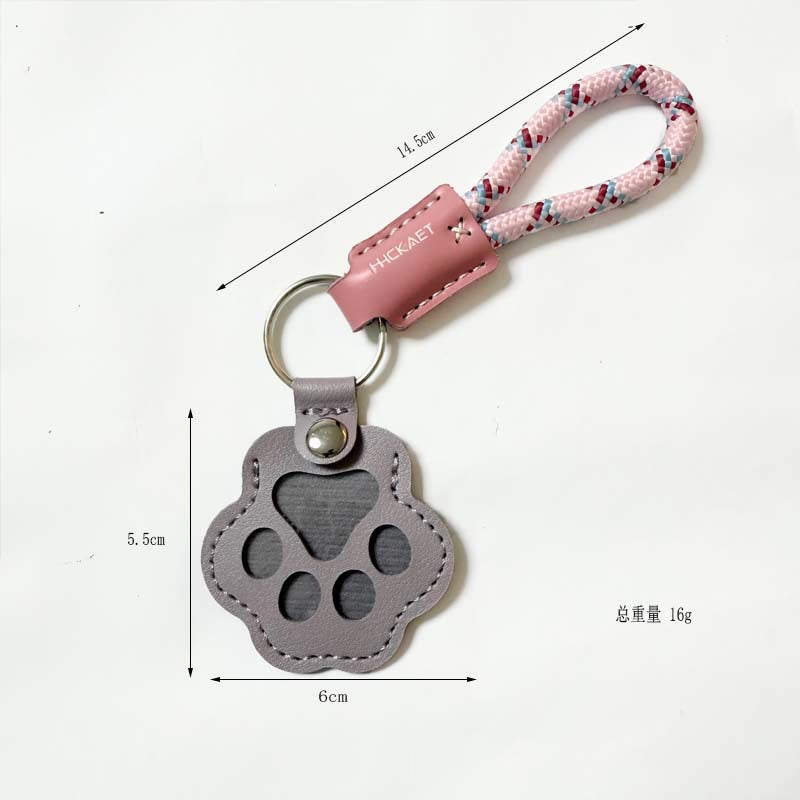 Paw Charm Keychain With Braided Wrist Strap - NO-12