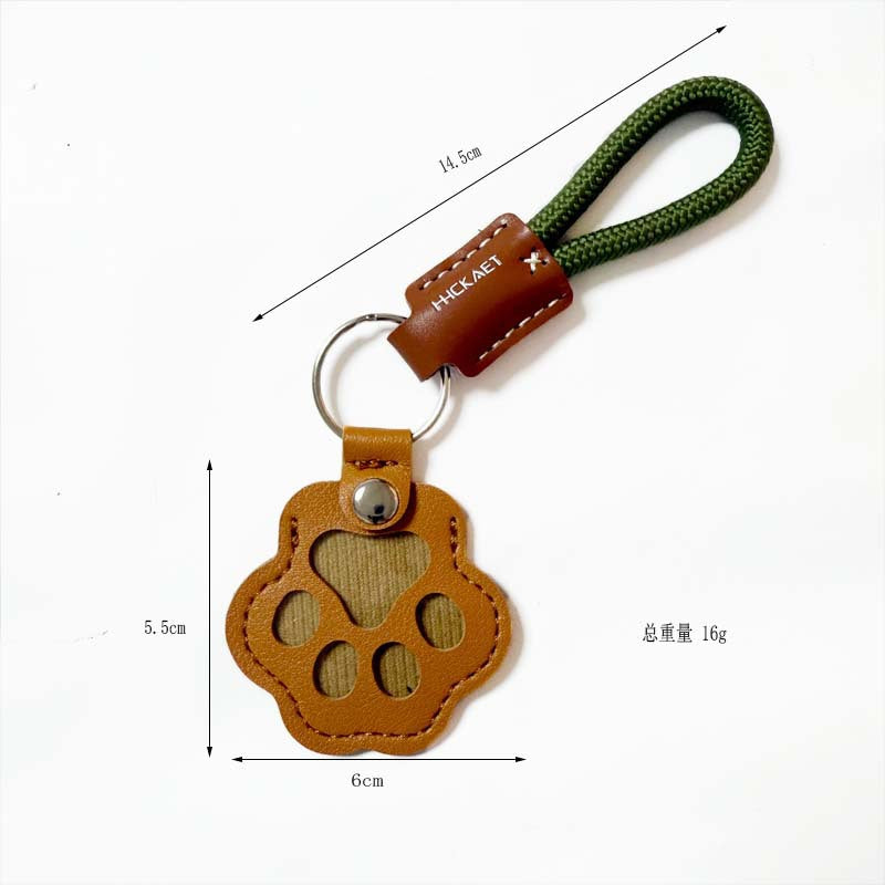 Paw Charm Keychain With Braided Wrist Strap - NO-13