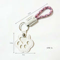 Paw Charm Keychain With Braided Wrist Strap - NO-2