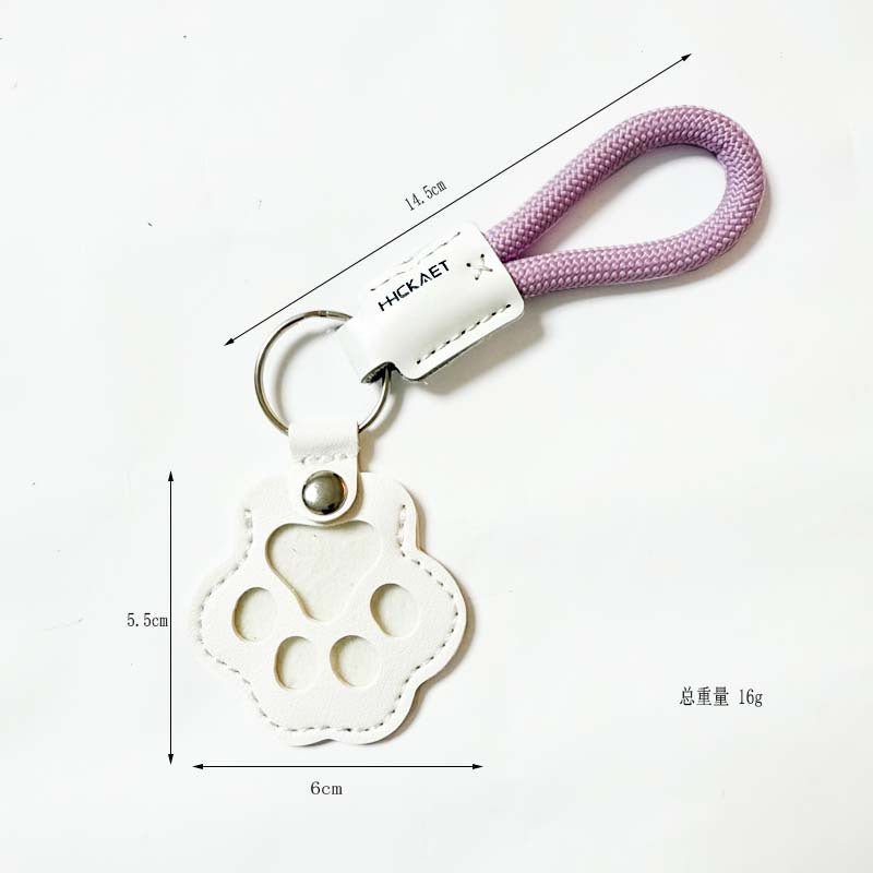 Paw Charm Keychain With Braided Wrist Strap - NO-3