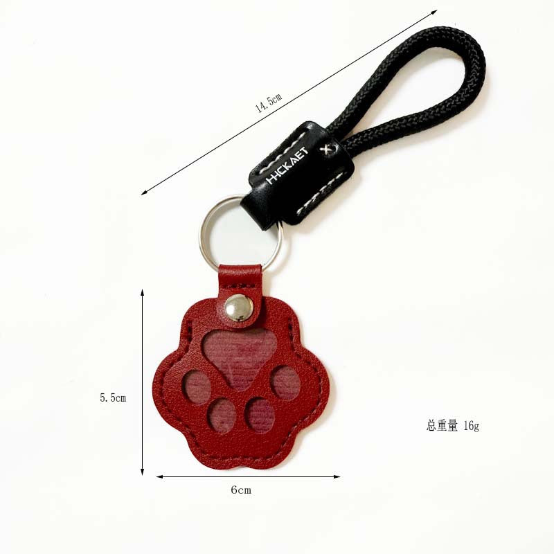 Paw Charm Keychain With Braided Wrist Strap - NO-7
