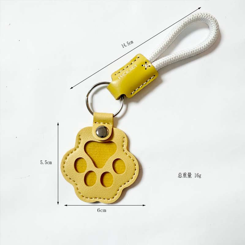 Paw Charm Keychain With Braided Wrist Strap - NO-8