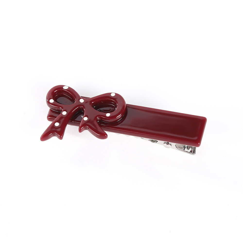 Polka Dot Bow Hair Pin Set - view 4